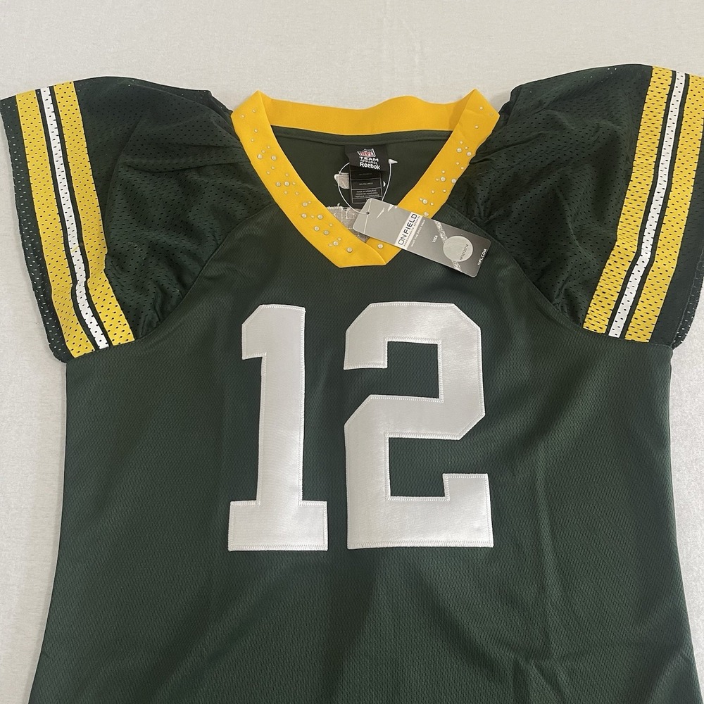 ON FIELD NFL Team Apparel Reebok #12 Rodgers - Large Girls Youth